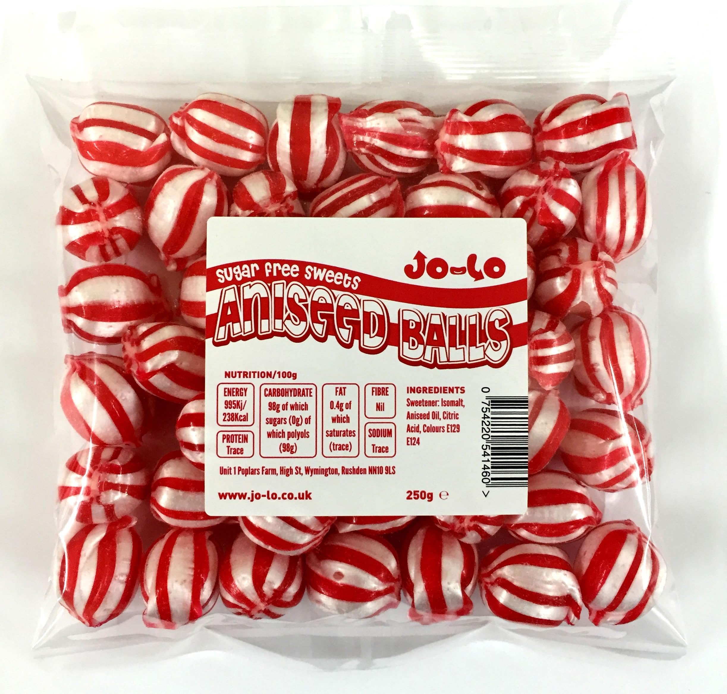 Jo-Lo Sugar Free Sweets - Aniseed Balls (250g)