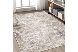 DMOYEST Area Rug Living Room Rugs - 5x7 Abstract Large Soft Indoor Washable Rug Neutral Modern Low Pile Carpet for Bedroom Dining Room Farmhouse Home Office - Brown