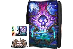 TCGUARD Trading Card Binder for MTG/YGO/PTCG/Game Cards, Holds 440 Cards,Premium Collector Card Album for Standard Cards,Toys Gifts for Kids (4 Pocket, Purple)