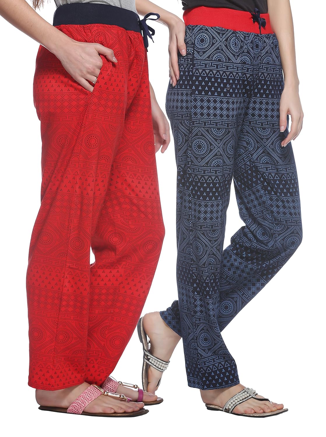 shaun women's cotton track pants (pack of 2)