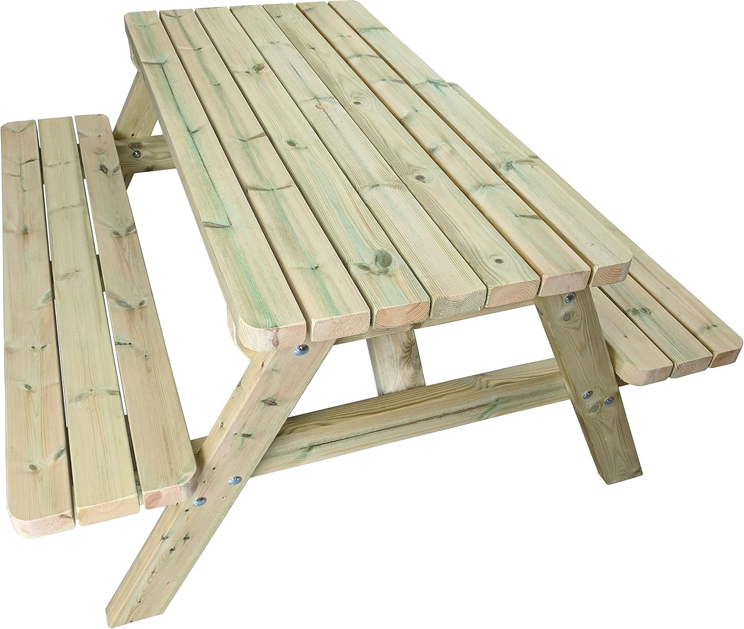 MG Timber Products Heavy Duty 4FT Wooden Picnic Table Made With Chunky
