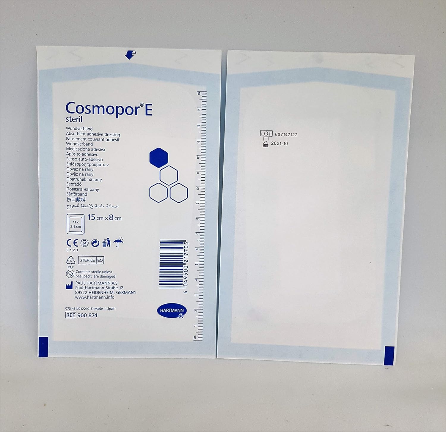COSMOPOR E Adhesive Dressings 15 x 8cm - Pack of 10, 15x8 cm (Pack of 10) - Image 4