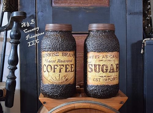 Amazon Com Pantry Set Coffee Sugar Grubby Half Gallon Mason