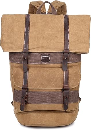 trendy canvas backpack