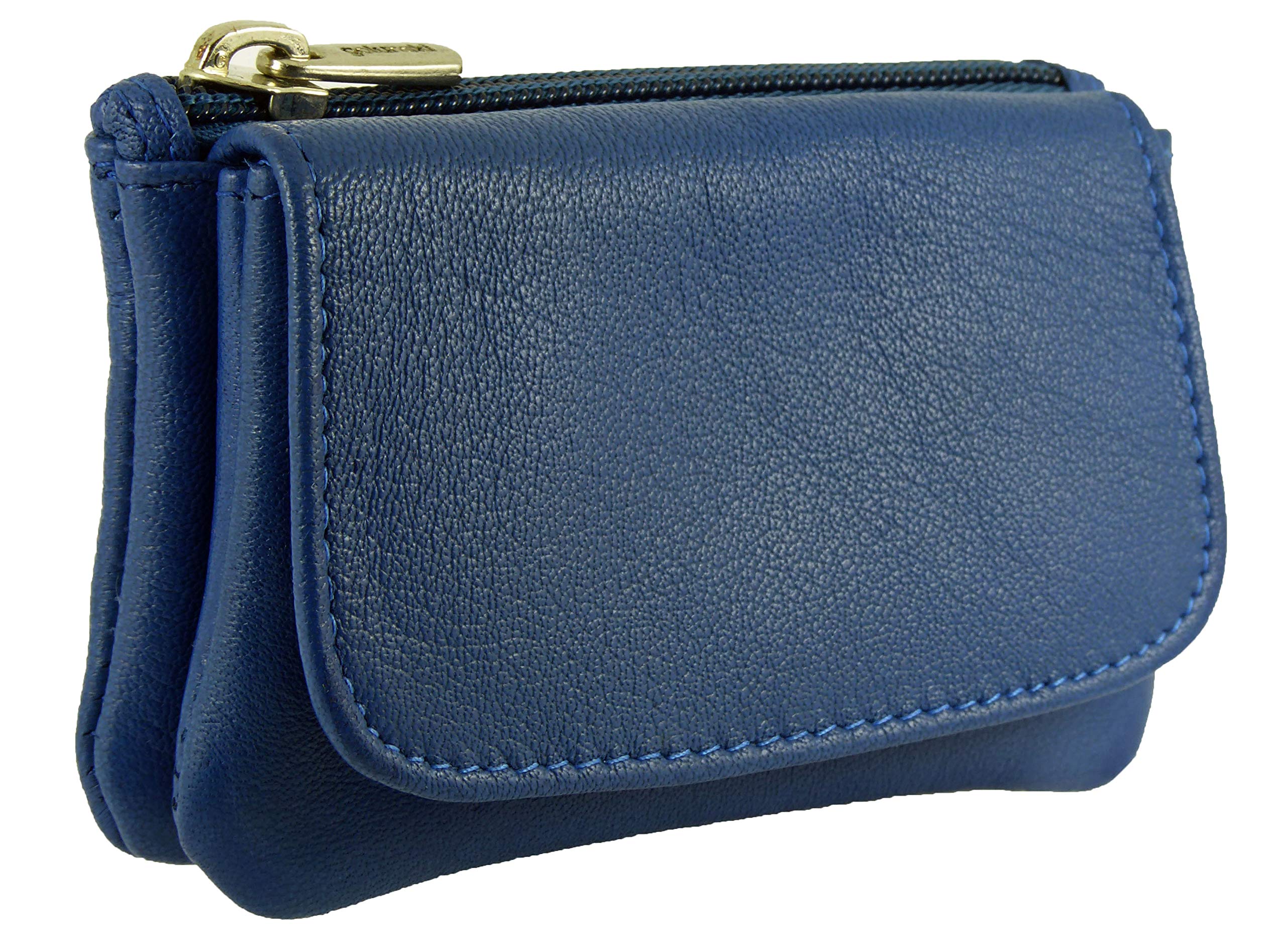 soft leather zip purse