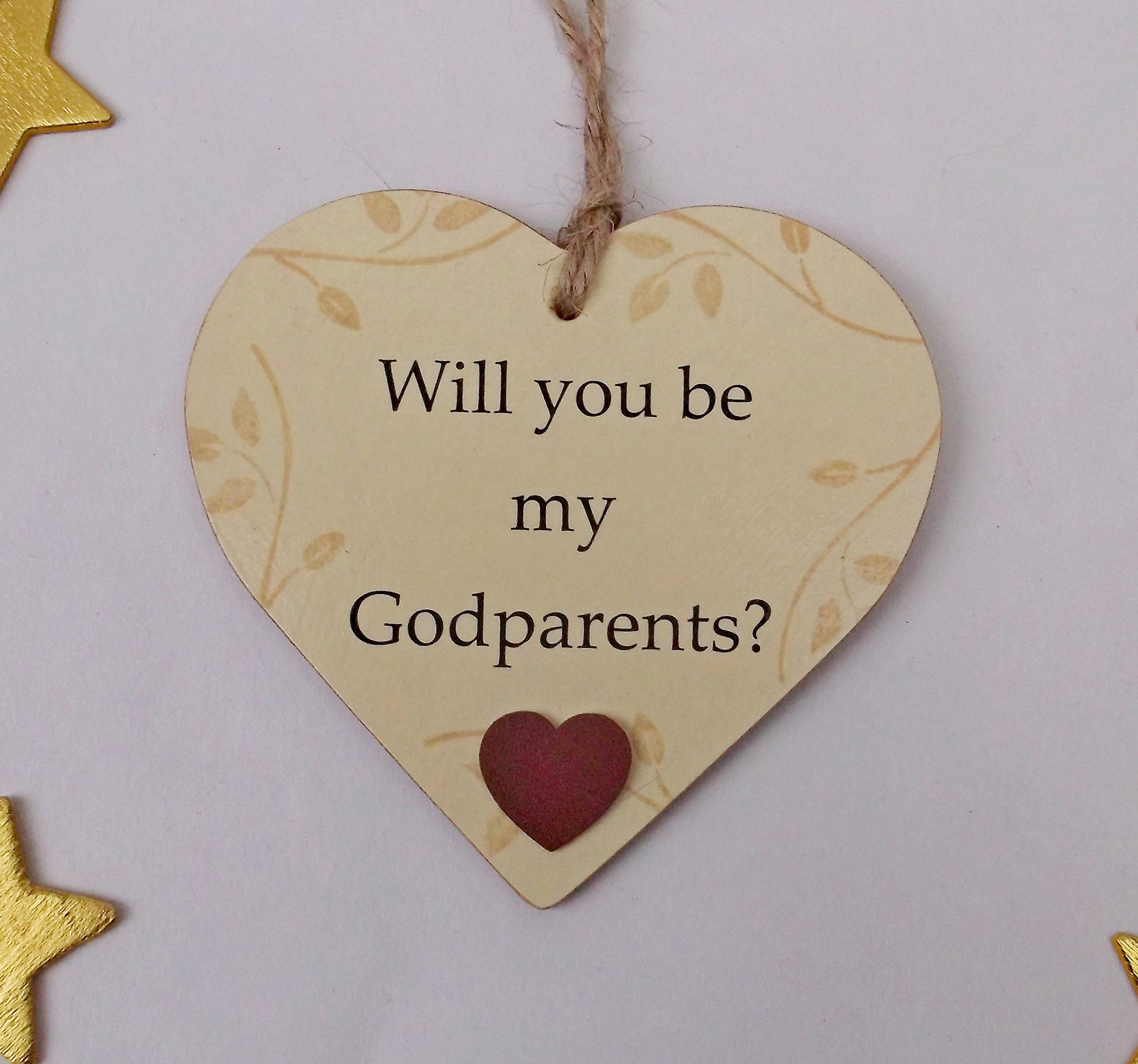 Will You Be My Godparents Gift Wooden Plaque