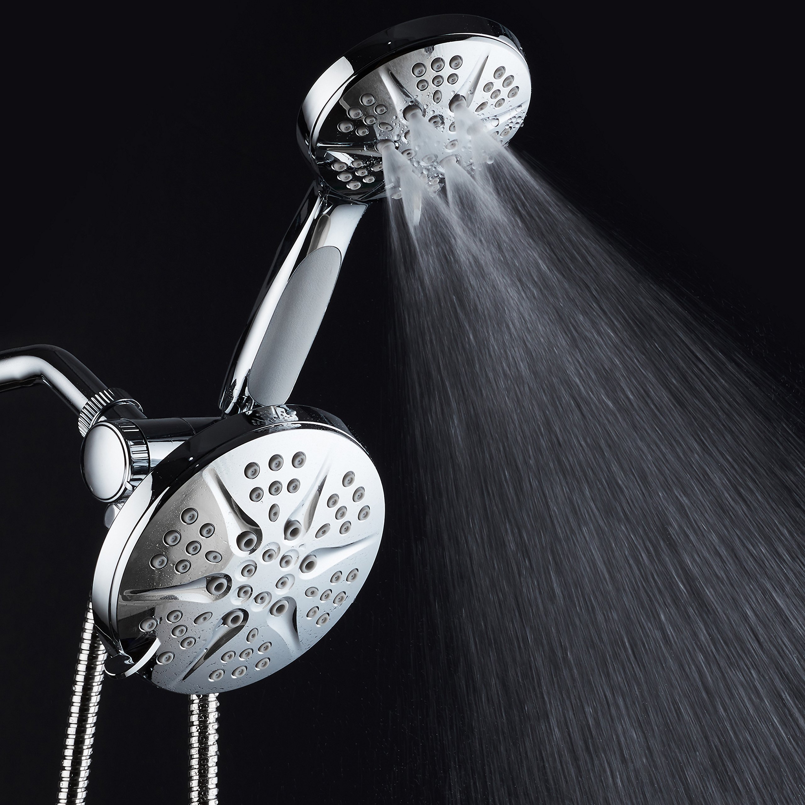 AntiSlip Grip HighPressure 48setting Luxury 3way Shower Head