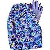 NOMPI GARDENSLEEVES Anti-Scratch Sleeve Long Gardening Glove for Women farmers arm protection from ivy oak sumac sleeves for fat arms for larger arms for skinny arms (Pansies, Medium)