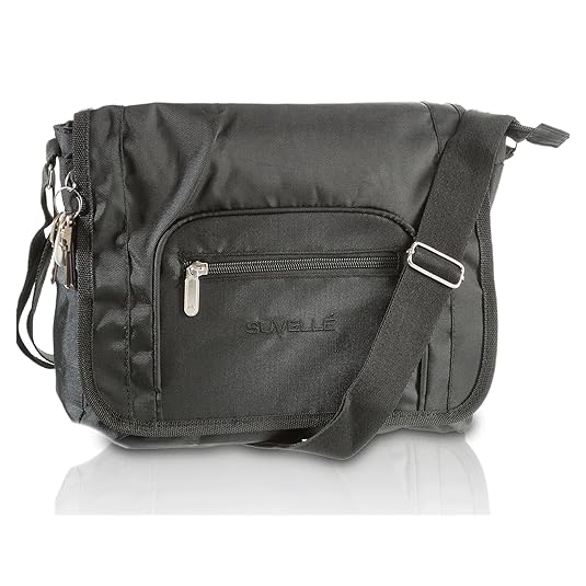 SUVELLÉ Lightweight Flapper Travel Everyday Crossbody Bag Multi Pocket Shoulder Handbag 9902