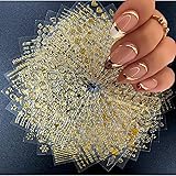 30 Sheets Gold Nail Art Stickers 3D Self-Adhesive