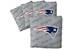 YouTheFan Officially-licensed NFL Set of 4 Cornhole Bags - All Weather regulation 6” x 6” size - Designed in USA