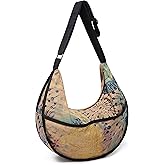 OPQRSTU Womens Hippie Large Sling Shoulder Boho Handbag canvas Crossbody Bags