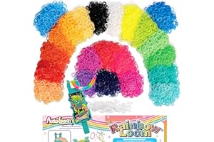 Rainbow Loom: 11,000 Neon Bands AutoLoom Refill Mega Pack + AutoLoom Tool, 22 Bright Colors – Ultimate DIY Bracelet & Jewelry Making Kit for Kids 7+