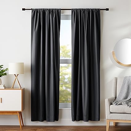 Amazon Com Amazonbasics Room Blackout Window Panel Curtains