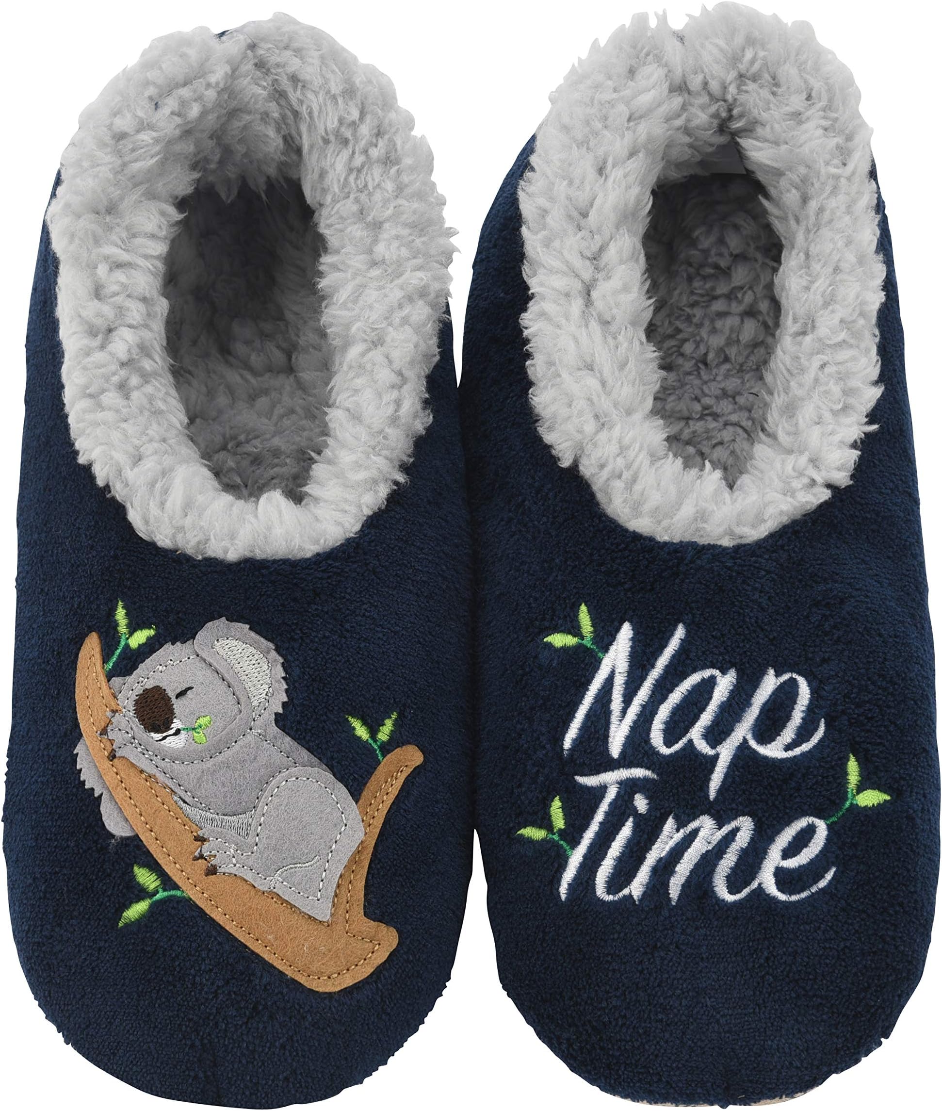 Womens Pairables - Funny Slippers for Women - Womens Slippers - House Slippers - Koala Naptime - 2020 Version - Medium