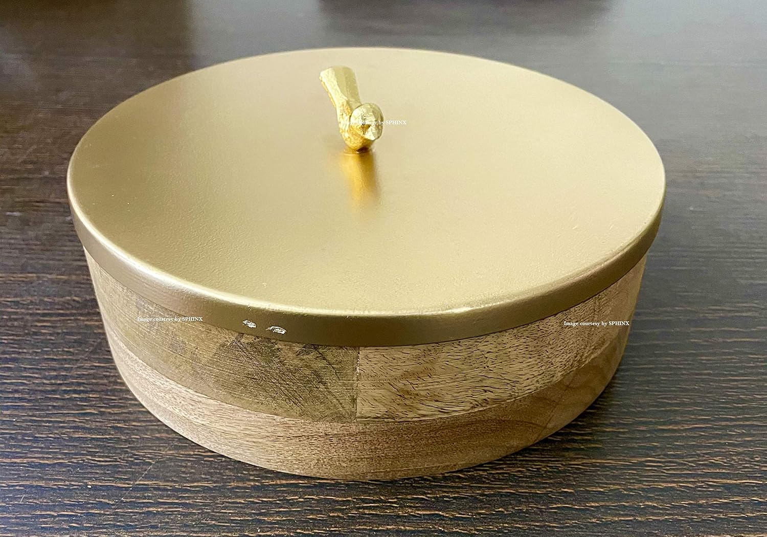 SPHINX Wooden roti/chapati/Indian Bread Box with lid 1 Set Amazon.in