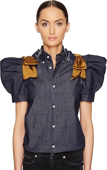 dark wash denim shirt womens