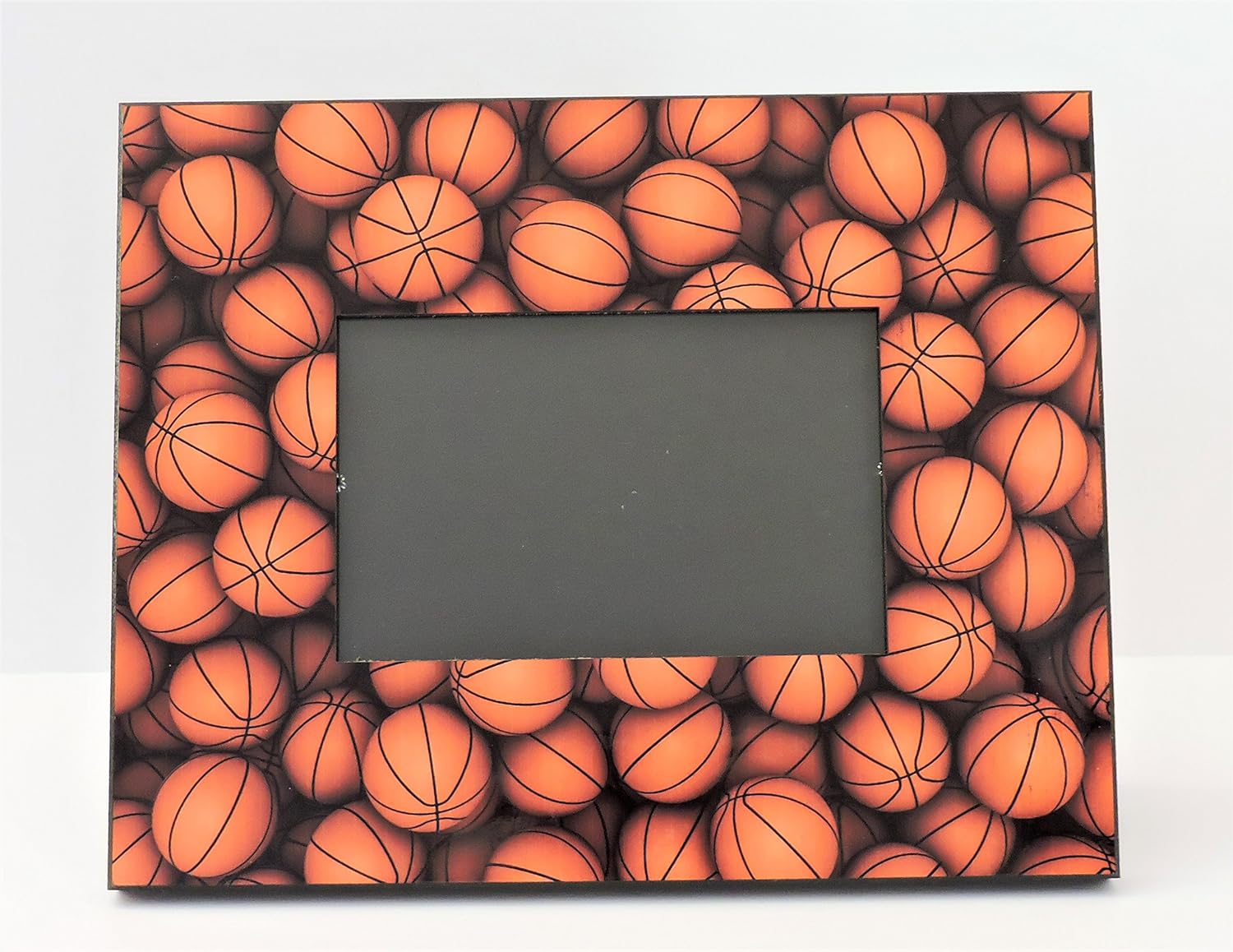 Sports Photo Frame Basketball Design 10x8" holds 4x6" Photo (Portrait