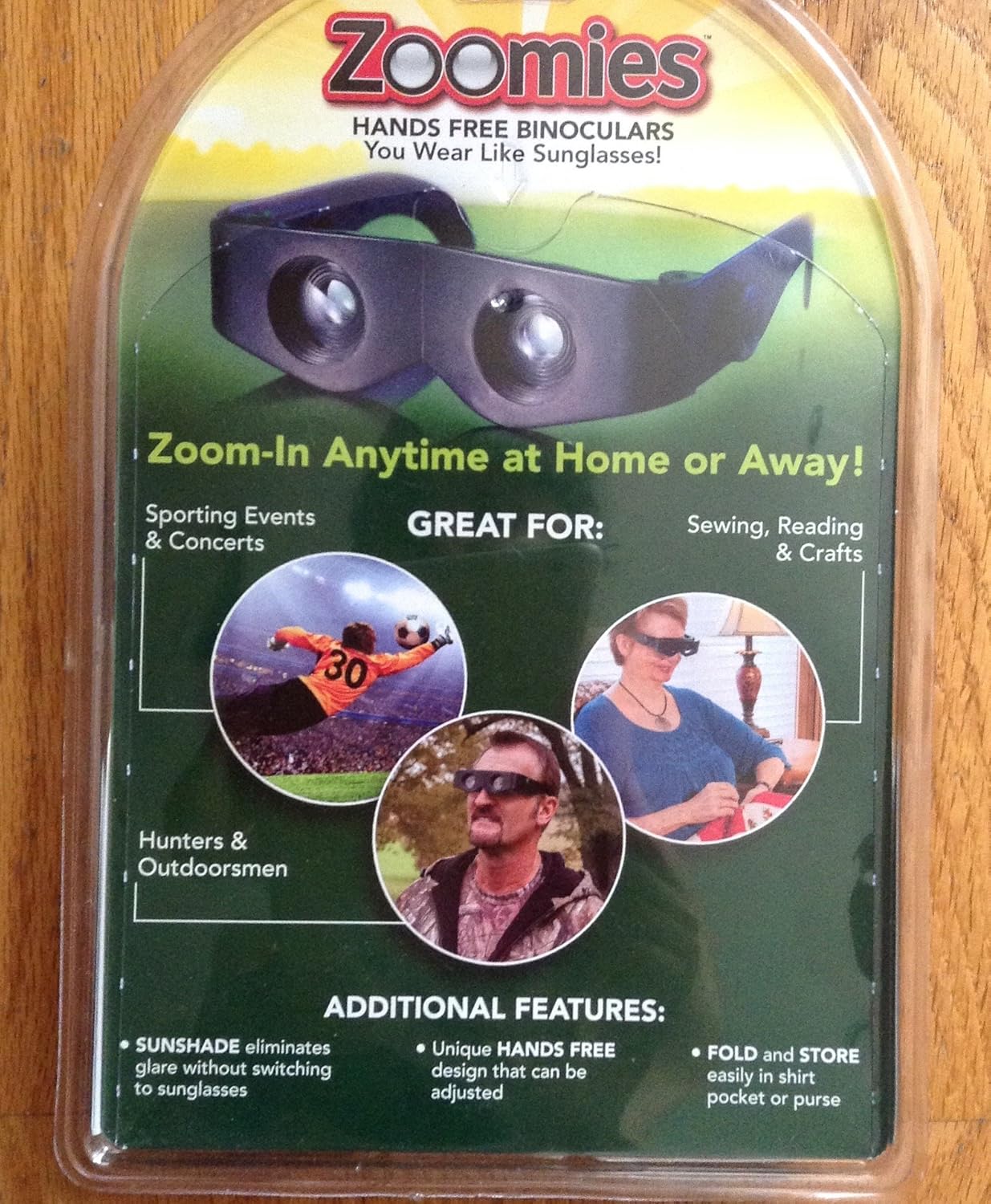 Zoomies speedy direct Binoculars 400 magnification Handsfree