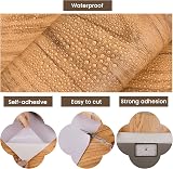 Hode Wood Grain Self-Adhesive Wallpaper 30cm x 2m Peel and Stick Brown view 2