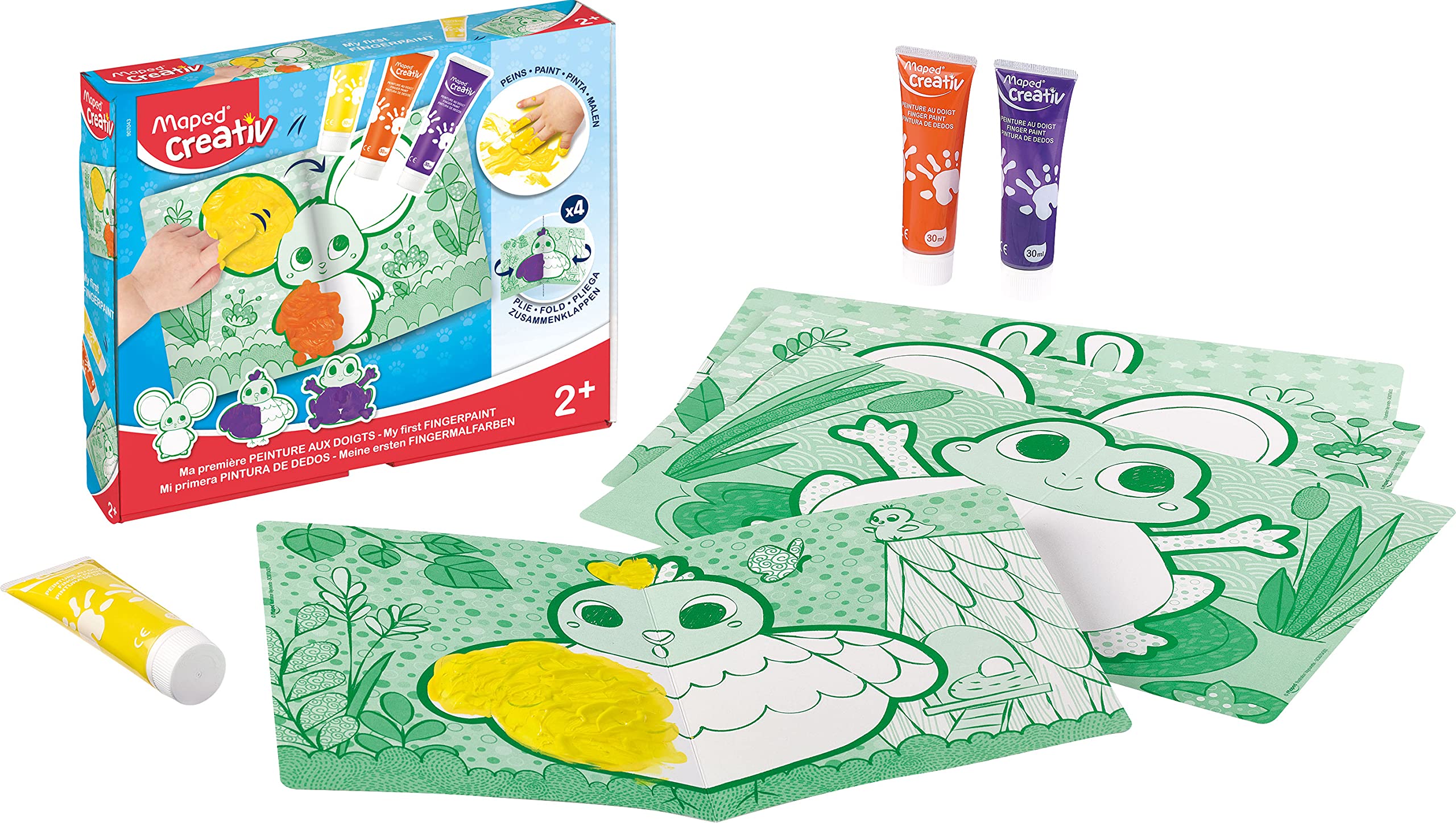 Maped Creativ Early Age My First Fingerpaints Kit Fun Activity Kit for Kids 2+