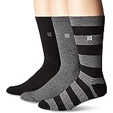 Chaps mens Novelty Multi Fashion Crew Socks (3 Pack)