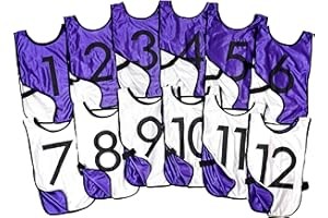 LVL10 SPORTS LVL10 Pro Sports Pinnies - Reversible Numbered Pinnies with Premium Fabric, Comfortable Fit and Fade-Resistant Prin