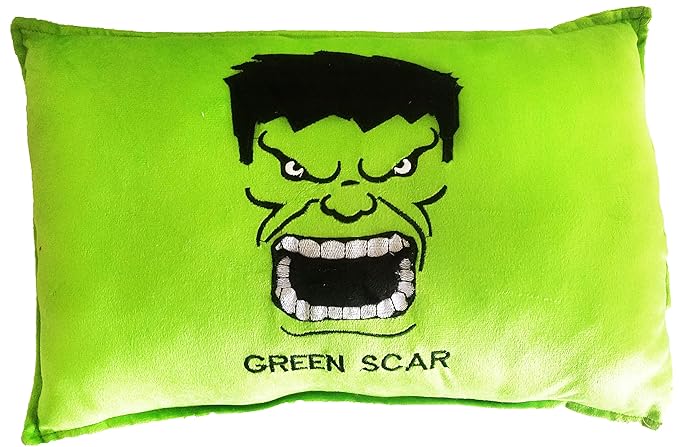 Super Hero Marvel Avengers Pillow Plush Toy Super Cute 20x12 Imported Best Quality Cartoon Action Soft Toys Figure (Hulk)