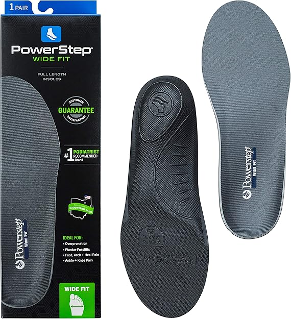 powerstep wide fit orthotics