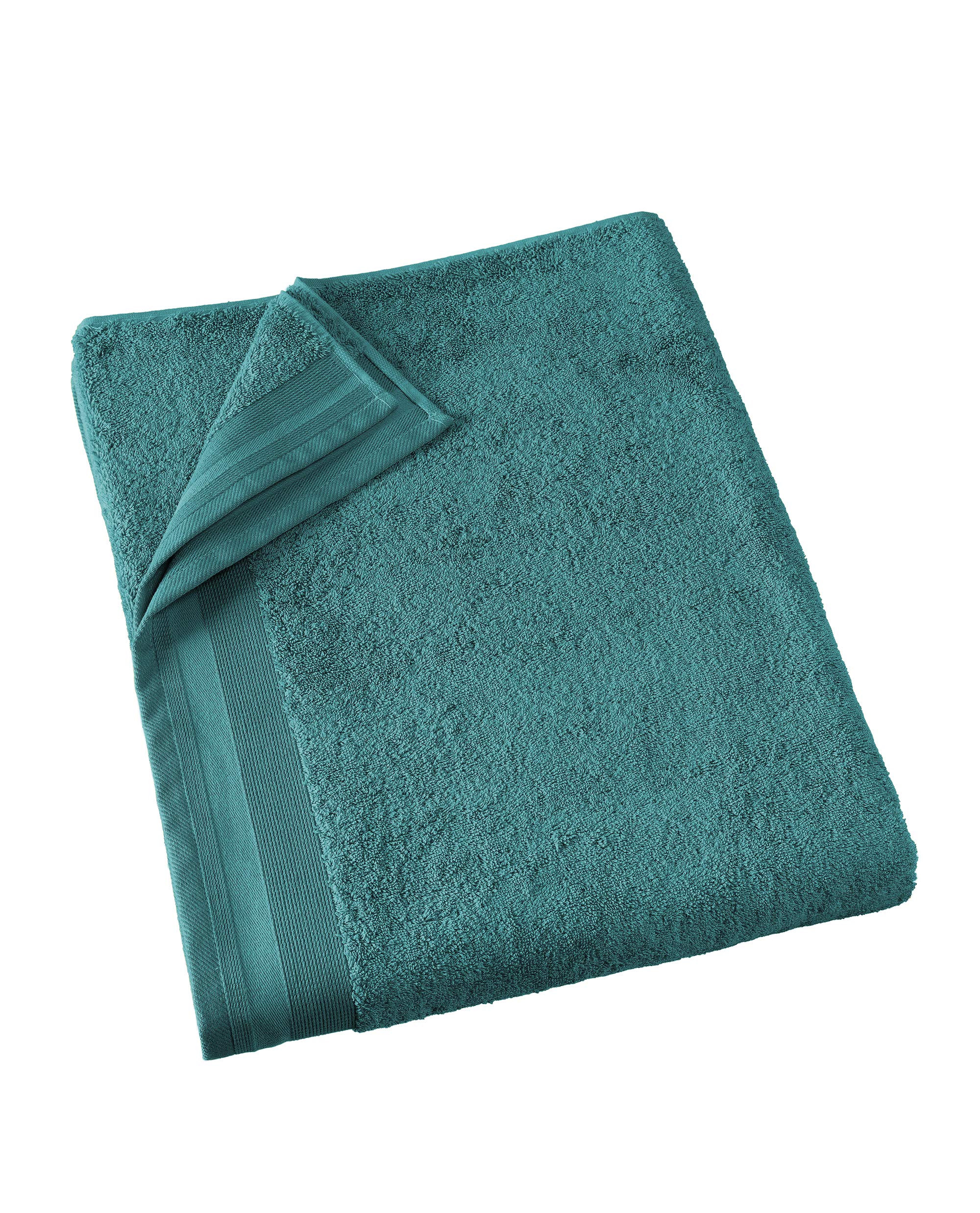 De Witte Lietaer Contessa Luxe Bath Towel, Cotton, Petrol Green 100 x 150 cm
