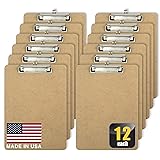 Officemate Recycled Wood Clipboards, Low Profile