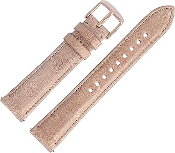 Fossil Reloj de pulsera de reloj (18 mm, piel, Beige – Es de ...