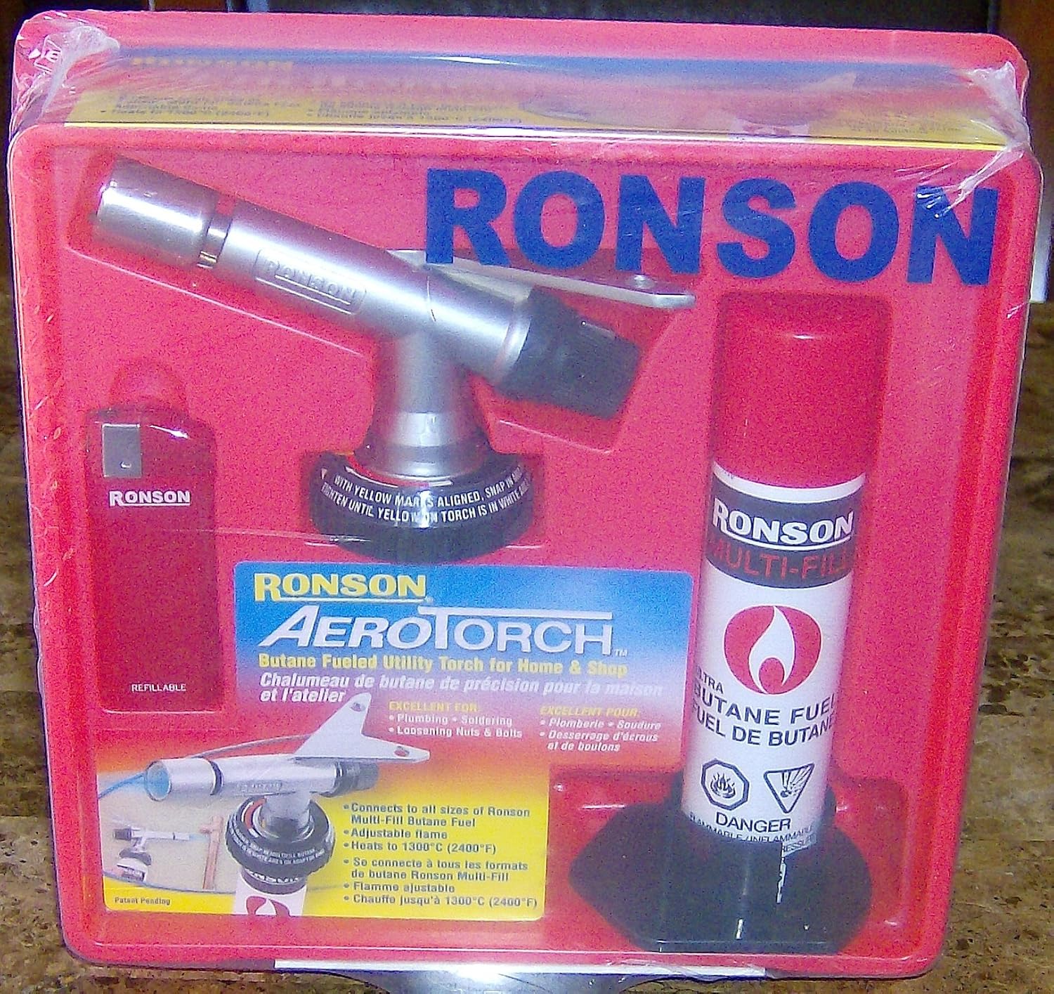RONSON AEROTORCH BUTANE FUELED UTILITY TORCH FOR HOME & SHOP Amazon.ca