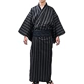 Edoten Men's Kimono Japan Shijira Weaving Yukata