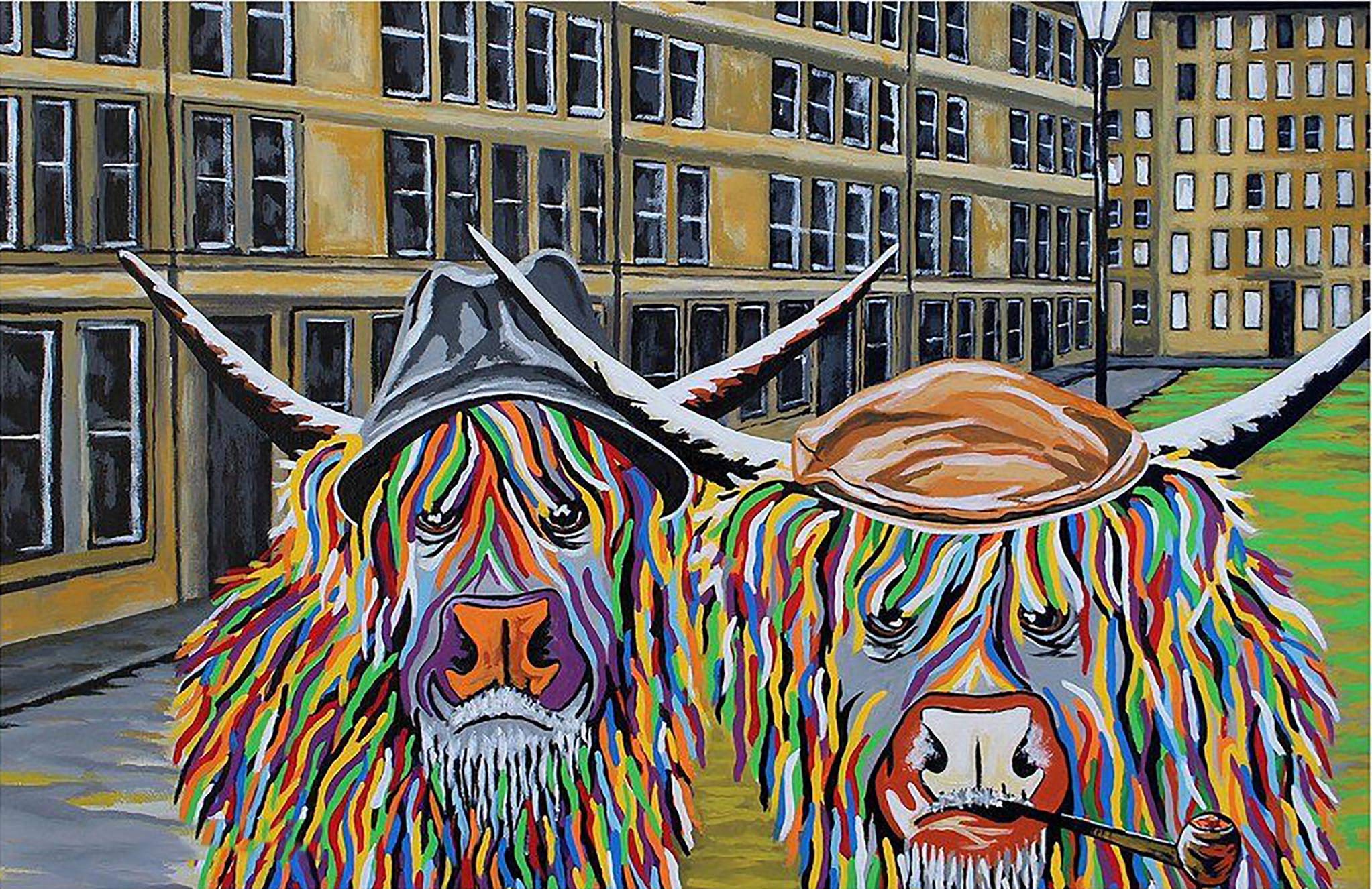 Bimkole 5D Diamond Painting Kits Bull Head, Full Drill Abstract Painting Animal DIY Rhinestone Embroidery Set Paint with Diamond Art by Number Kits Cross Stitch Home Wall Craft Decoration (12x16inch)