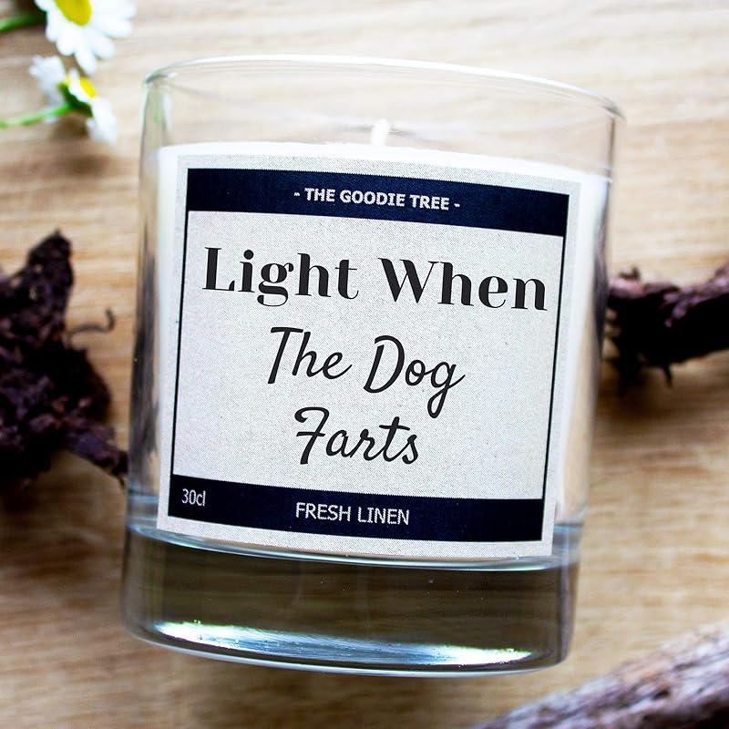 Light When The Dog Farts Scented Candle Free UK Delivery Free Gift