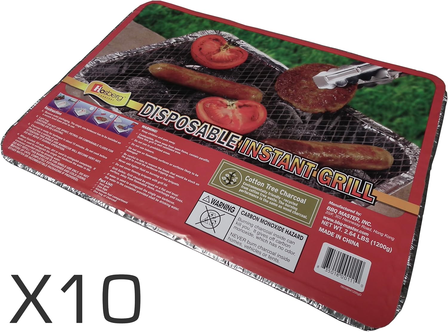 10x Standard Instant Disposable BBQ Amazon.co.uk Garden & Outdoors