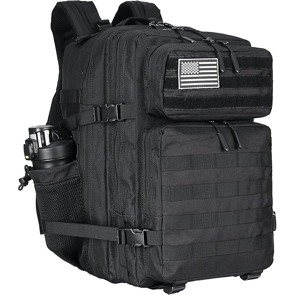 Tactical Military Backpack - 45L, 25L, Or 9L Sizes, MOLLE System, Water-Resistant, For Hiking, Camping, Gym