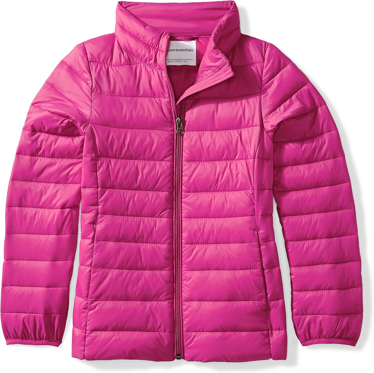  Essentials Girl's Lightweight Water-Resistant Packable Puffer Jacket: Clothing