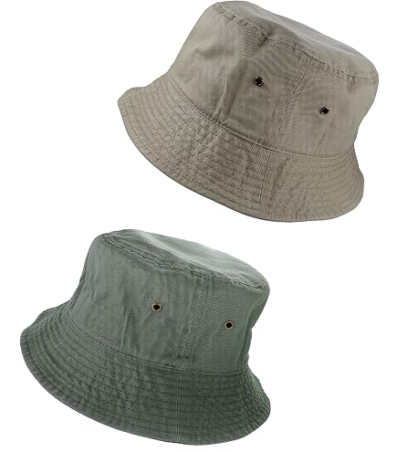 3Pcs Washed Cotton Bucket Hats for Women and Men,Fishing Hat 