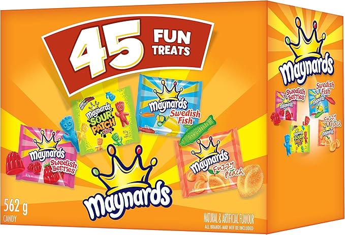 MAYNARDS Assorted Fun Treats - 562 g (Mixed pack of 45): Amazon.ca: Grocery