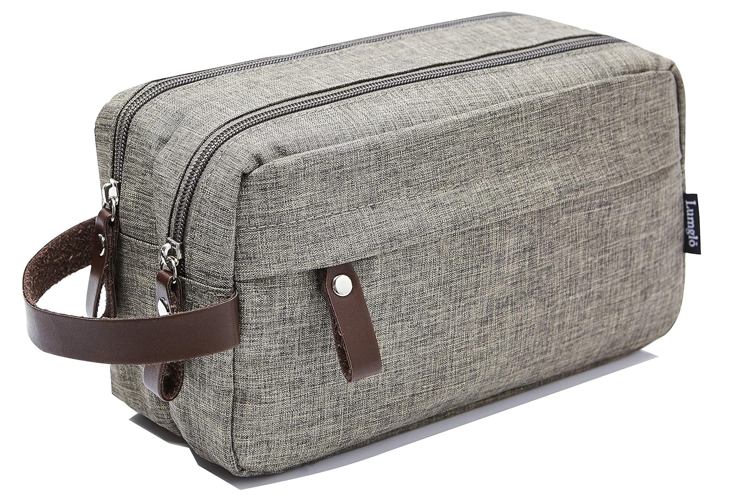 Men's Travel Toiletry Bag Dopp Kit Dual Compartments
