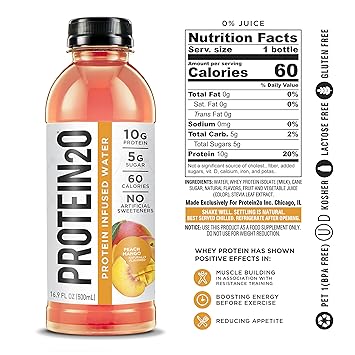 Amazon Protein2o Low Calorie Protein Infused Water 10g Whey