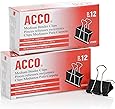 ACCO Binder Clips, Medium, 2 Boxes, 12/Box (A7072050)