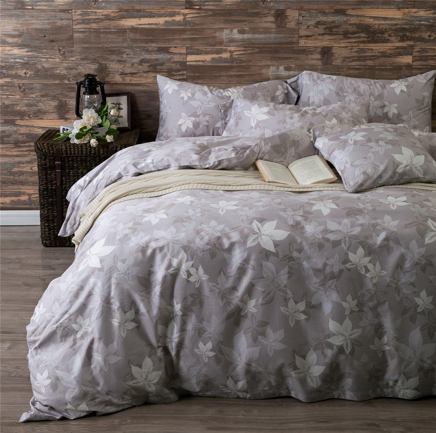Bedream Paisley Flora Colorful Pattern Egyptian Long Staple Cotton - Luxurious, Comfortable, Breathable, Soft - Full or Queen Size - 4 Pieces Duvet Sheet Cover Bedding Set (Queen, Pattern #5)