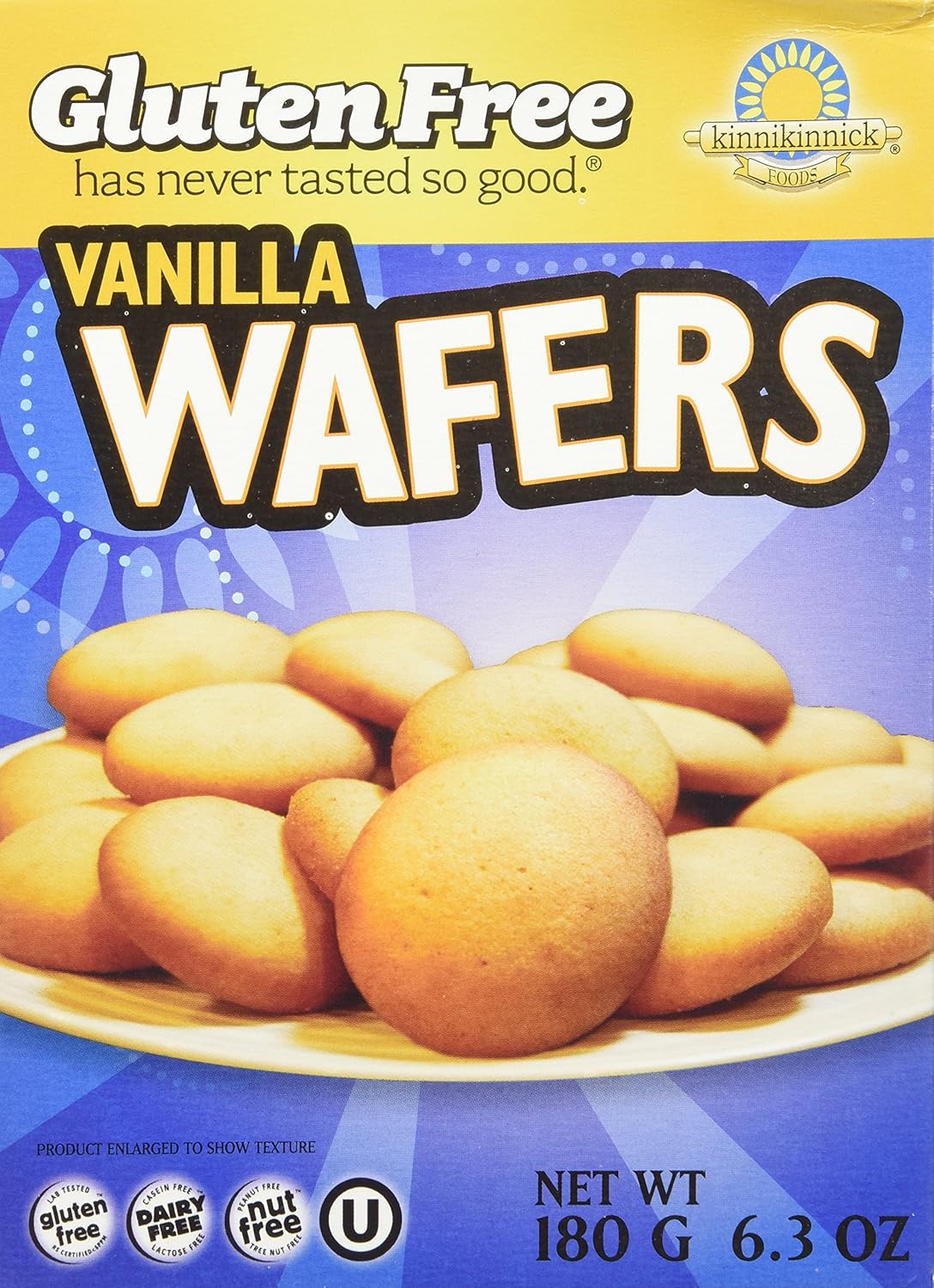 Kinnikinnick Vanilla Wafers, 6.3 Ounce