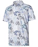 zeetoo Mens Golf Polo Shirt Hawaiian Polo Shirts