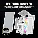 Corsair iCUE 2000D RGB AIRFLOW Mini-ITX PC Case White 3x AF120 Fans Lighting view 3