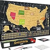OVANTO Scratch Off World Map - 17x24 World Map