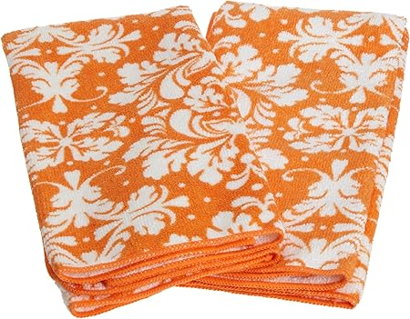 DII Berry Damasco Toalla de Microfibra, Anaranjado, 16 by 24, 2: Amazon